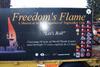 Freedom's Flame - May 2003 : Traveling Memorial to World Trade Center Tragedy. FDNY Ladder Truck & Iron from WTC Building
